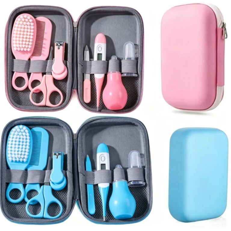 Babyverzorgingsset met 8 delen en compact opbergetui