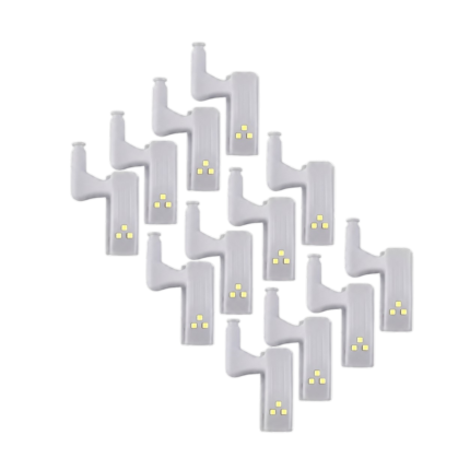 Led-kastverlichting voor scharnieren met automatische activering – 10 st.