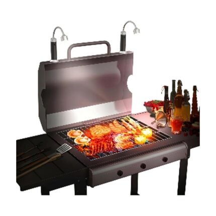 Barbecuelampset met magnetische voet en 360 graden verstelbaar voor gerichte LED-verlichting bij de barbecue