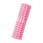 Massageroller met geribbeld oppervlak in blauw, paars, roze en zwart voor diepe weefselmassage en herstel