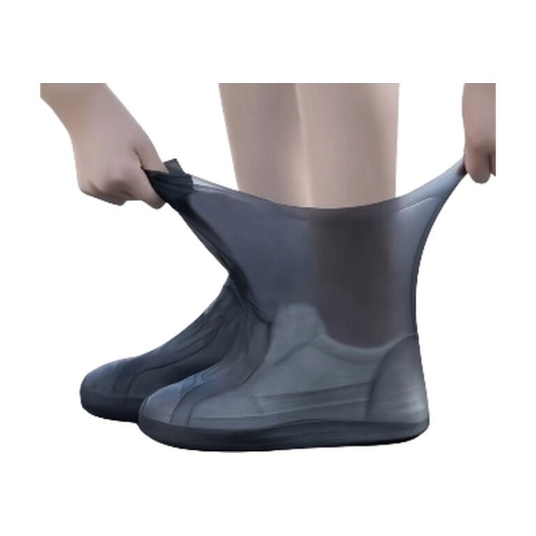 Schoenhoezen in Zwart en Wit voor Waterdichte Bescherming en Antislip Gebruik bij Regenweer