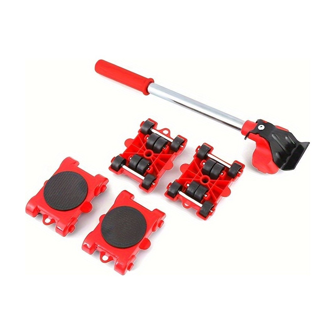 5-delige meubelverplaatsset met meubellifter en draaibare rollers 5-delige meubelverplaatsset met meubellifter en draaibare rollers