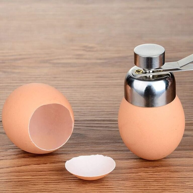 Eieropener in gebruik