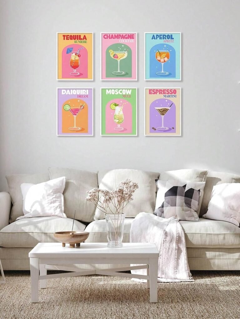 Drankposters als posterset in gebruik