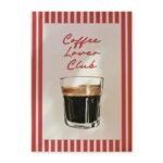 Retro koffieposter – The Coffee Club of Coffee Lover Club – Coffee Lover Club