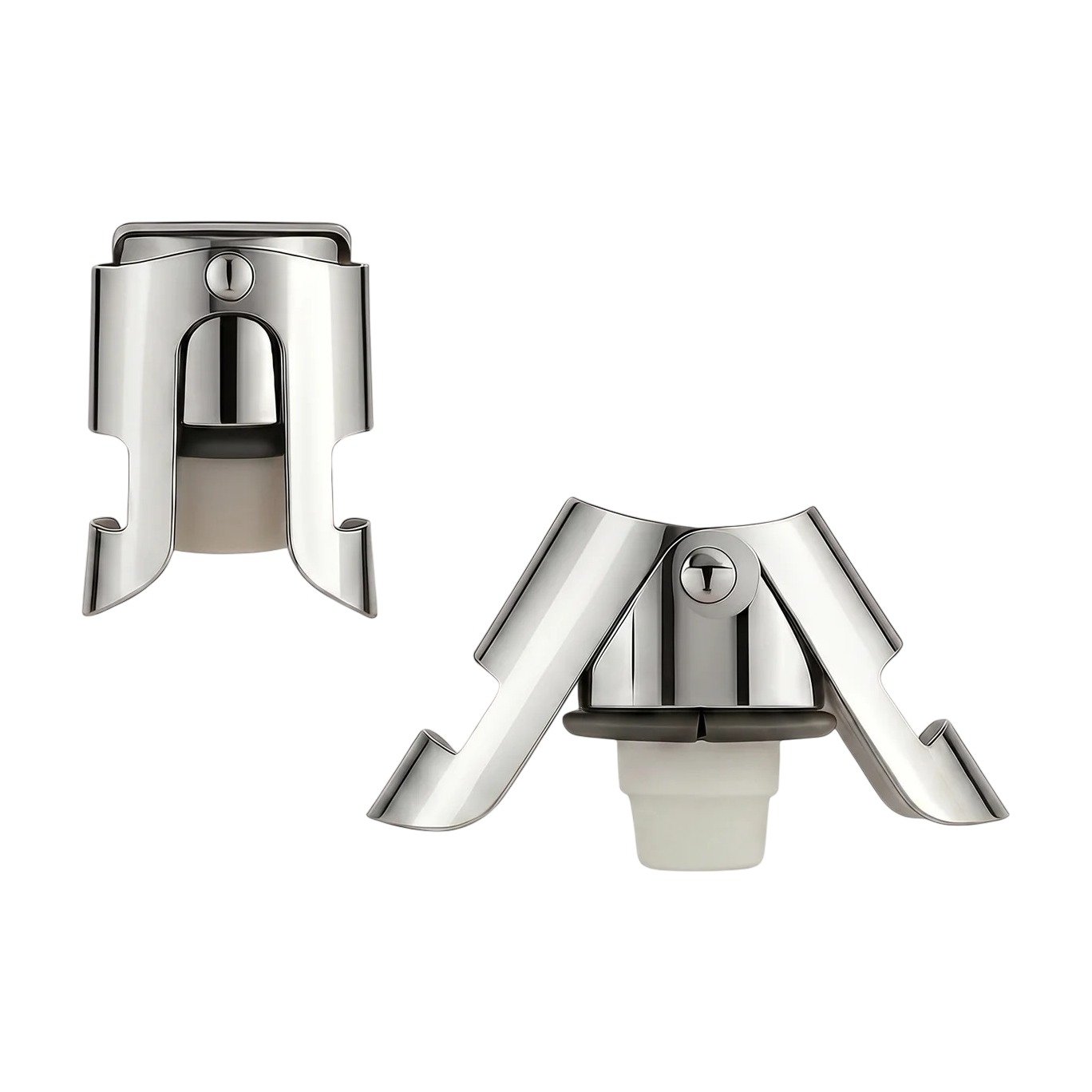 ef-31835-42527-fyld85 Roestvrijstalen champagnestop voor een strakke afsluiting en behoud van de bubbels met vergrendeling - Afbeelding 1