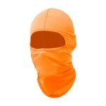 Winterbivakmuts in wit, olijfgroen, oranje en zwart met ademend comfort en nauwsluitende bedekking - Afbeelding 3