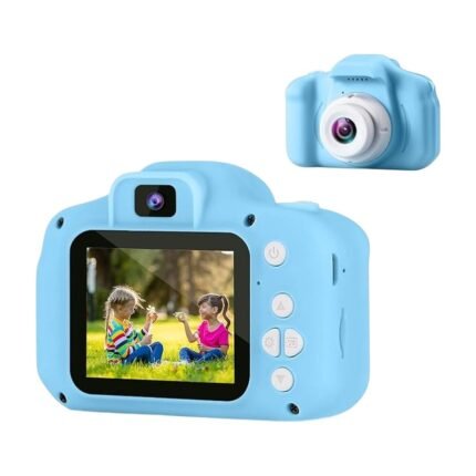 Camera voor kinderen met scherm en zachte beschermhoes om thuis en onderweg mee te spelen