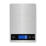 Digitale keukenweegschaal met plat weegplateau en digitaal display voor nauwkeurig wegen in de keuken