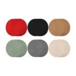 6 ronde placemats van pvc voor de eettafel – 38 cm