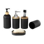 5-delige badkamerset met zeepdispenser en accessoires