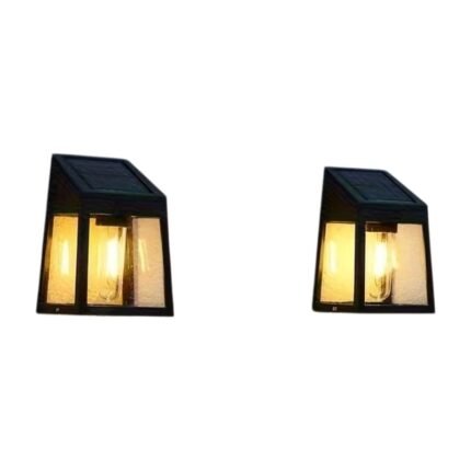 2 st. solar wandlampen met automatische lichtsensor