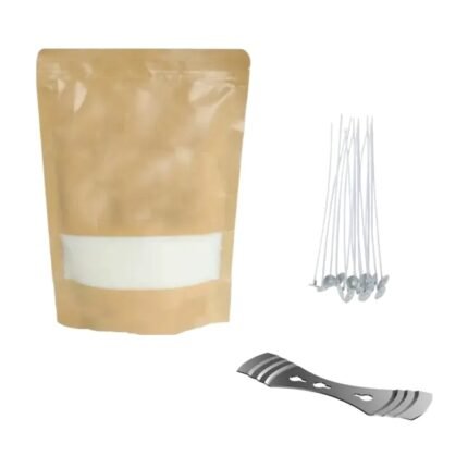 Parelkaarsenwas met lonten – 500 g