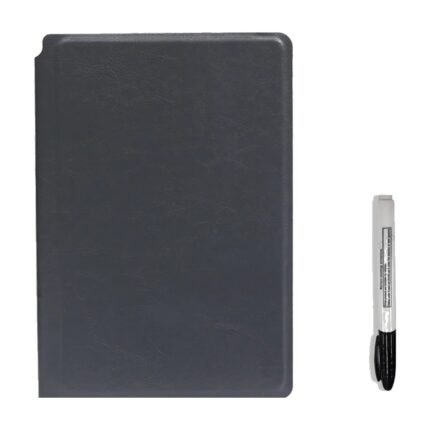 Herbruikbaar A5-whiteboardnotitieboek met marker en doekje – grijs
