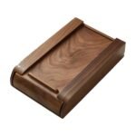 Bureaulade voor onder het bureau van hout – bamboe of walnoot, 2 maten – groot, walnoot